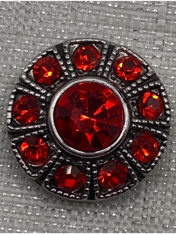 Red Sparkle  Genuine Ginger Snaps  Co Snap Button Charm  18mm20mm